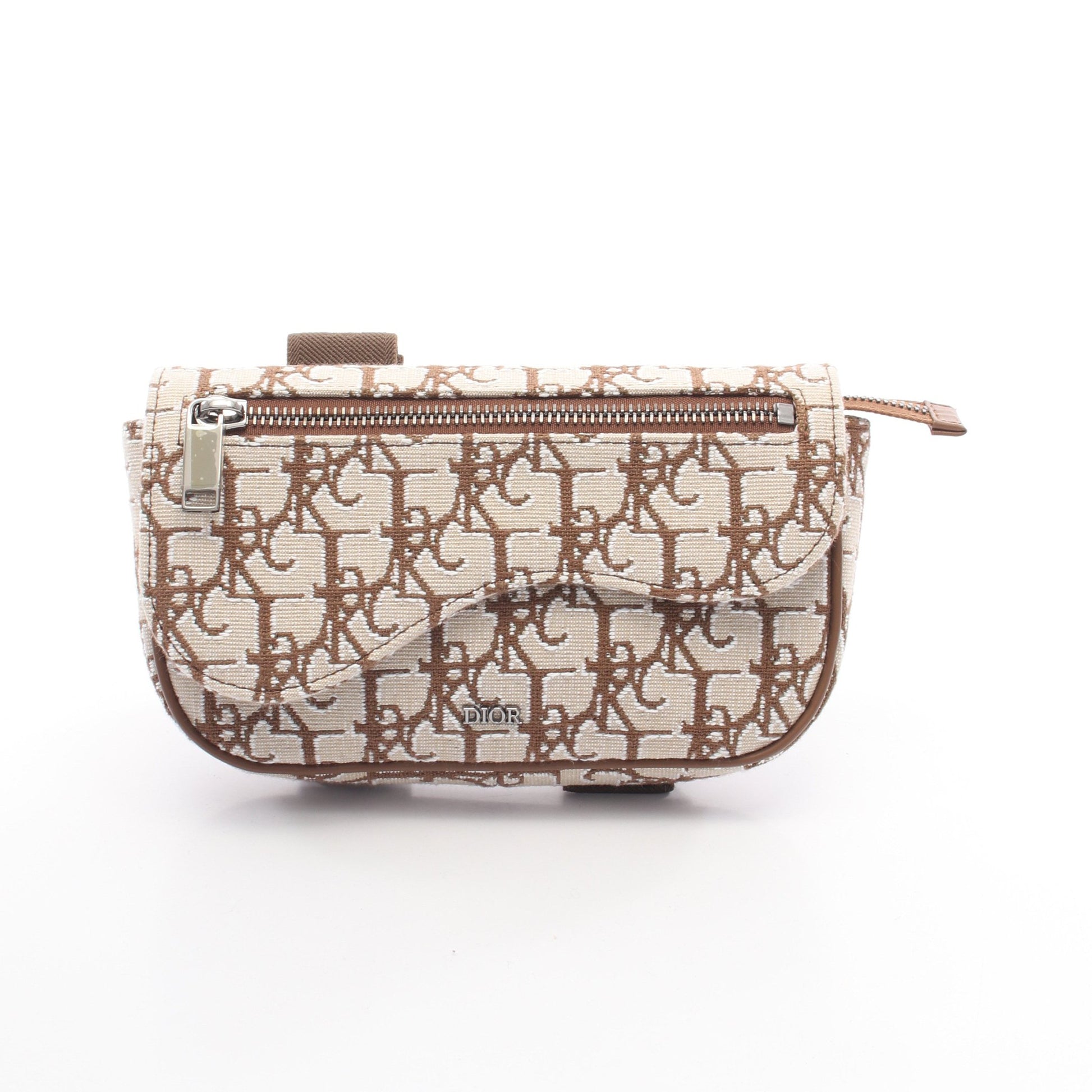 DIOR × TRAVIS SCOTT CACTUS JACK SADDLE サドル アーム ポーチ キャンバス ベージュ ブラウン クリスチャンディオール 財布・小物 Christian Dior