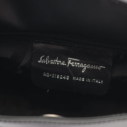 ガンチーニ ハンドバッグ レザー ブラック 2WAY サルヴァトーレフェラガモ バッグ Salvatore Ferragamo