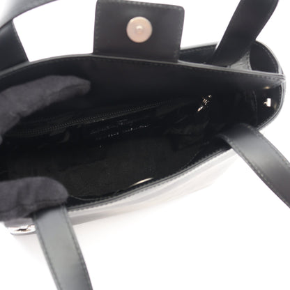 ガンチーニ ハンドバッグ レザー ブラック 2WAY サルヴァトーレフェラガモ バッグ Salvatore Ferragamo