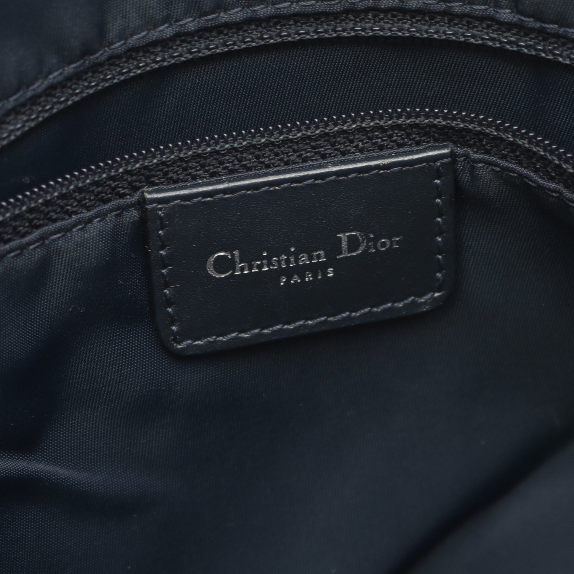 トロッター ショルダーバッグ キャンバス ネイビー ブラック クリスチャンディオール バッグ Christian Dior