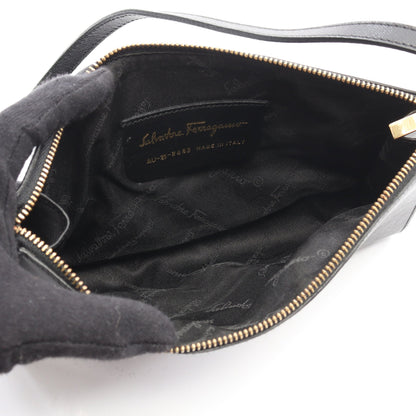 ガンチーニ ワンショルダーバッグ レザー ブラック サルヴァトーレフェラガモ バッグ Salvatore Ferragamo