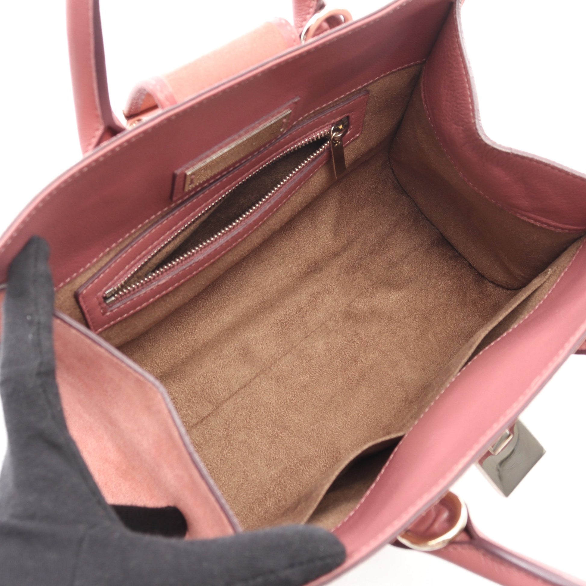 ハンドバッグ スエード レザー ダスティピンク 2WAY ジミーチュウ バッグ JIMMY CHOO
