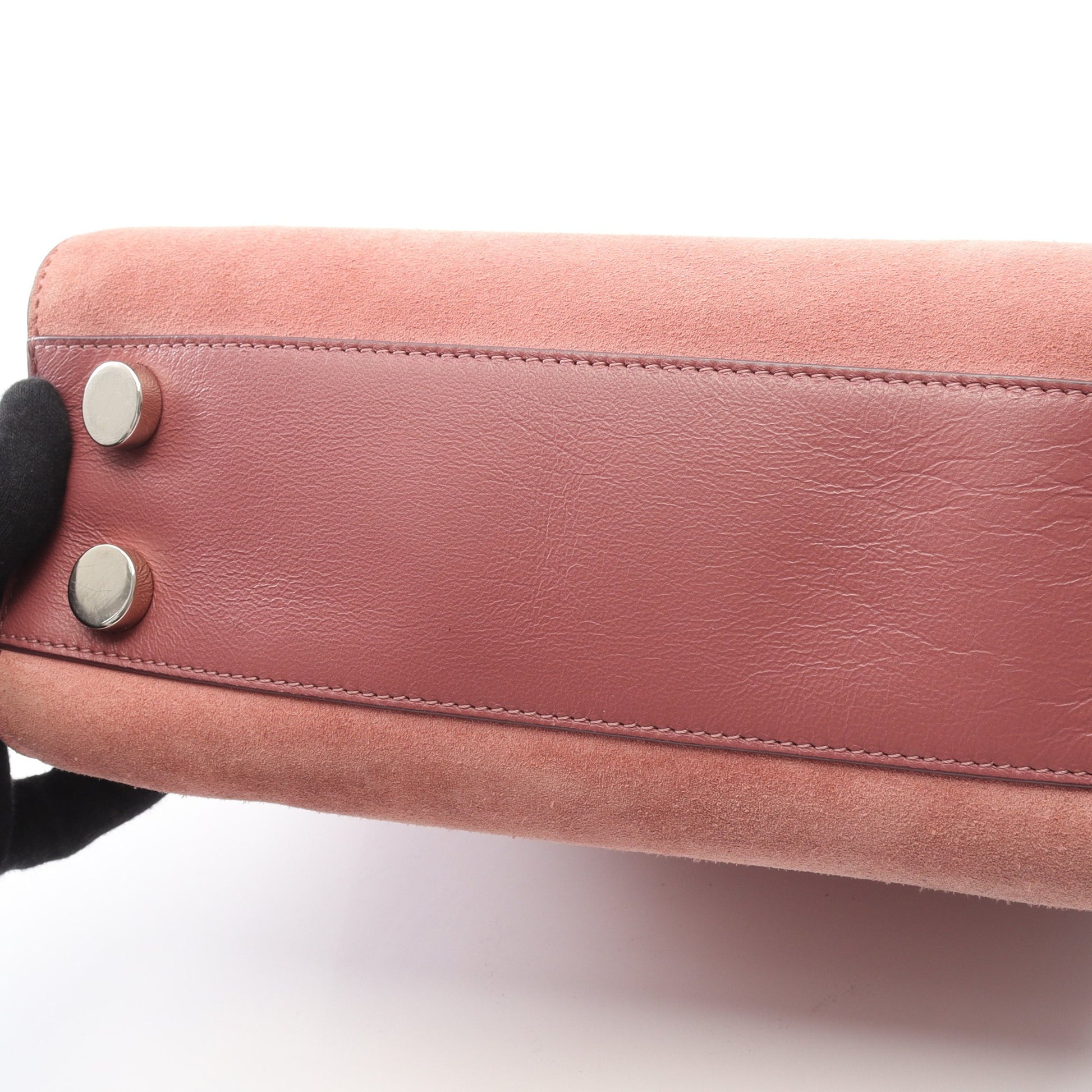 ハンドバッグ スエード レザー ダスティピンク 2WAY ジミーチュウ バッグ JIMMY CHOO