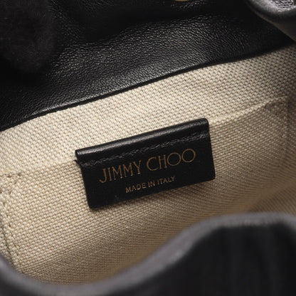 ロックスタッズ ショルダーバッグ レザー ブラック 2WAY ジミーチュウ