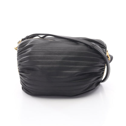 アナグラム ブレスレット ポーチ ショルダーバッグ レザー ブラック ロエベ