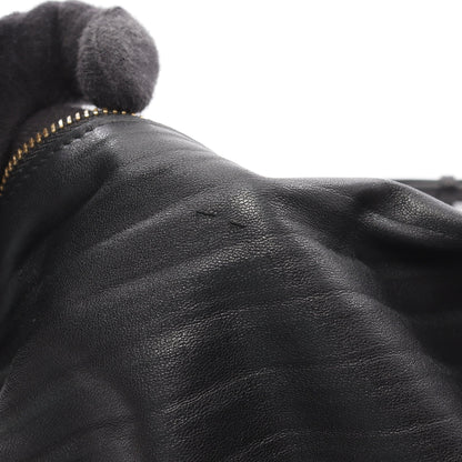 アナグラム ブレスレット ポーチ ショルダーバッグ レザー ブラック ロエベ