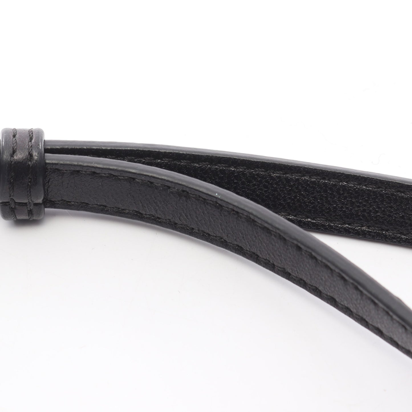 アナグラム ブレスレット ポーチ ショルダーバッグ レザー ブラック ロエベ