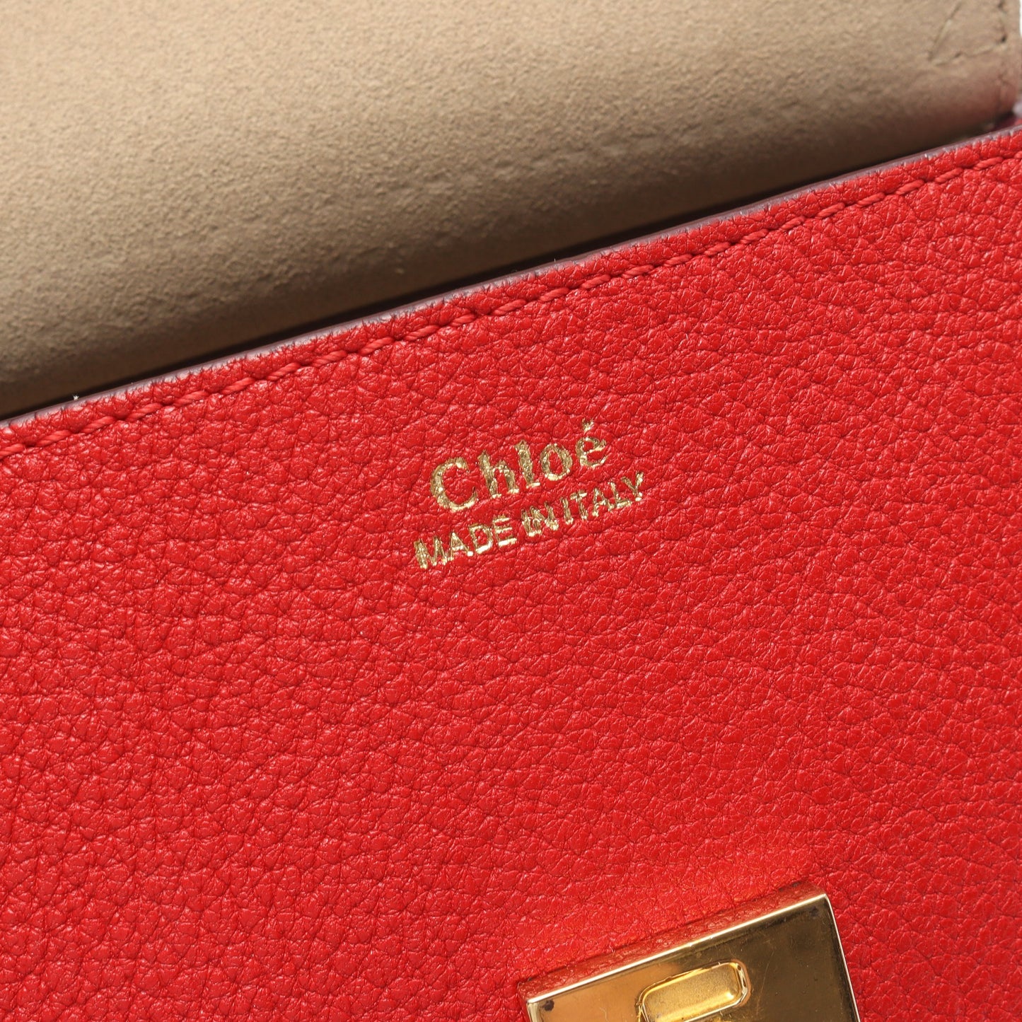 Drew ドリュー チェーンショルダーバッグ レザー レッド クロエ バッグ Chloe