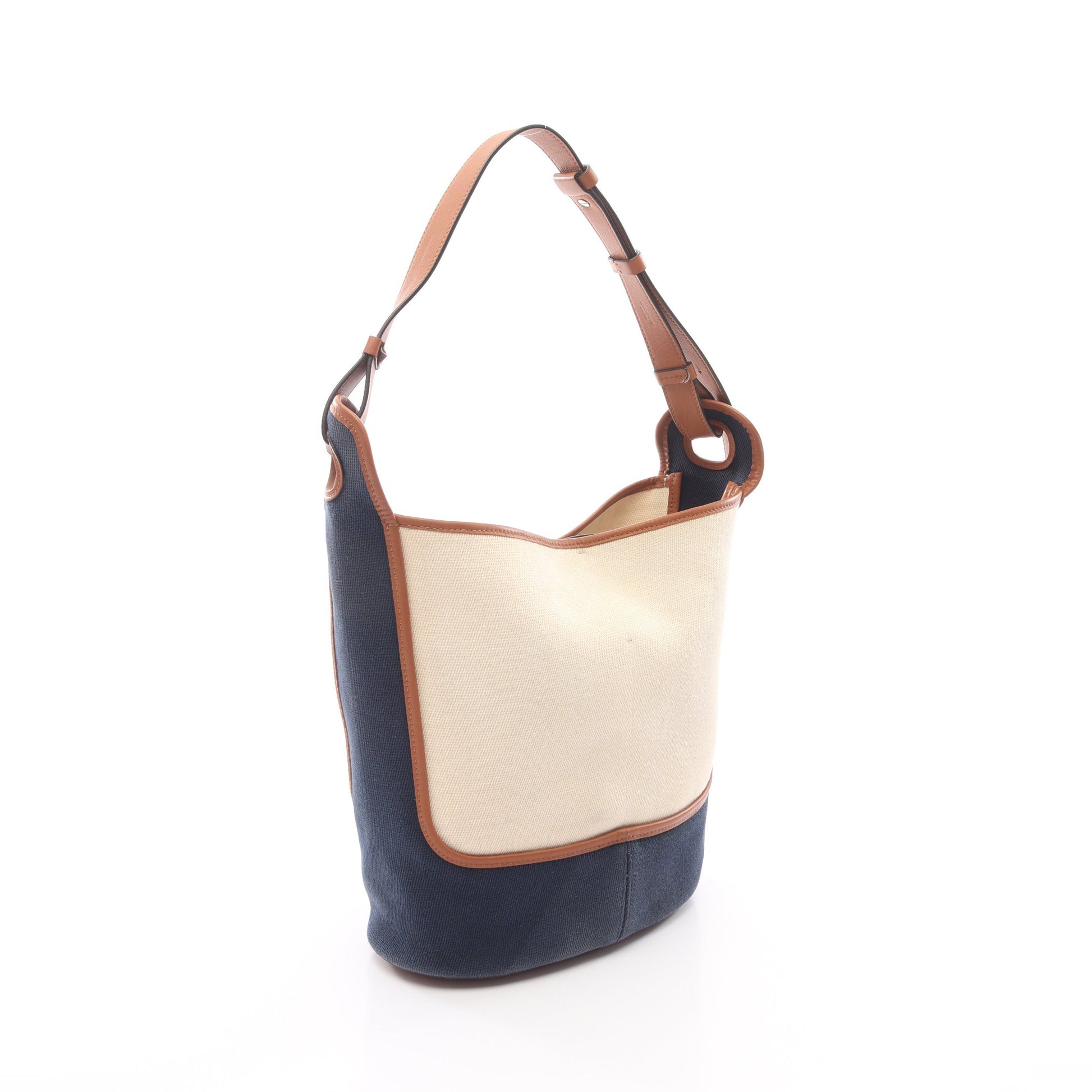 アナグラム ホーボーバッグ ショルダーバッグ キャンバス レザー アイボリー ネイビー ブラウン ロエベ バッグ LOEWE