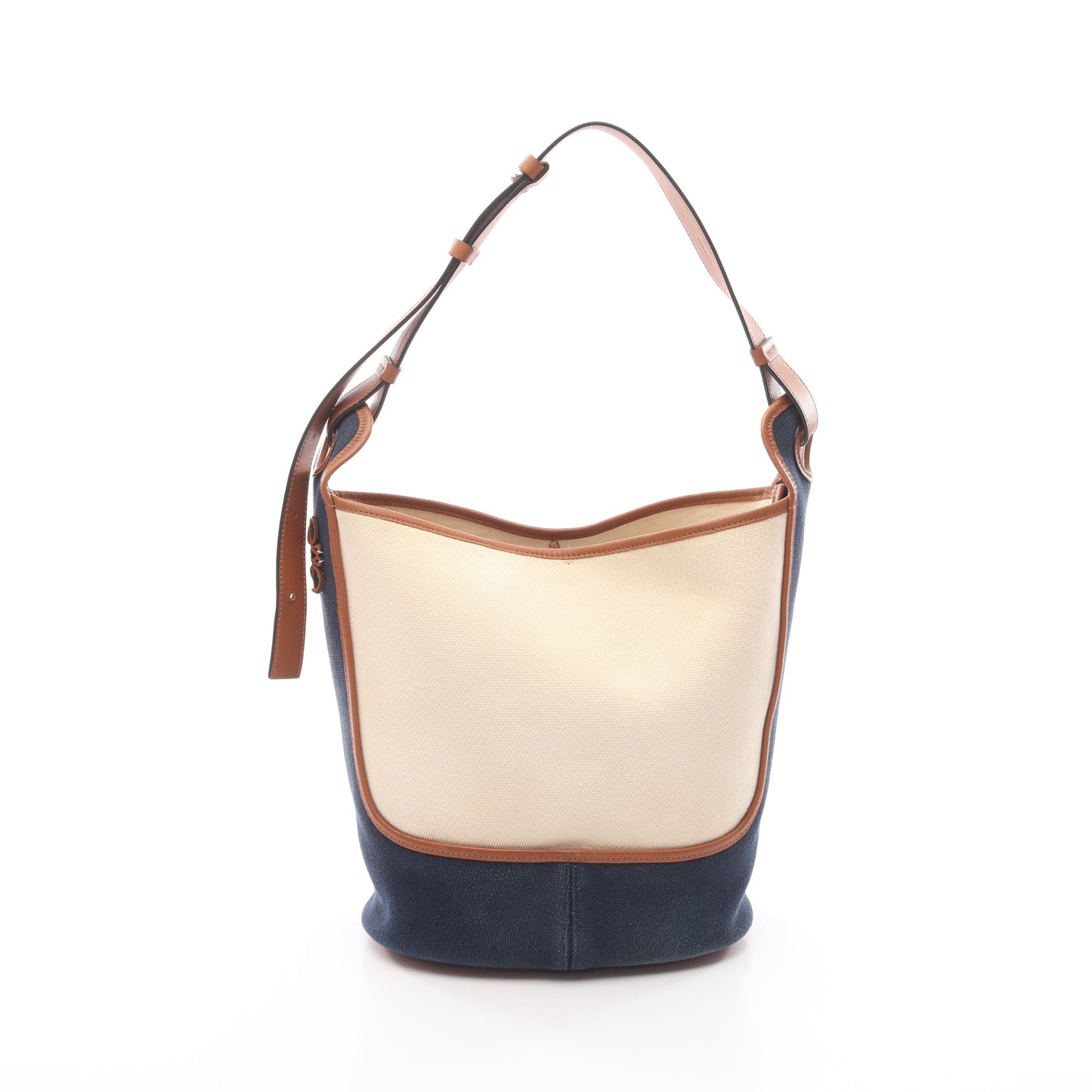 アナグラム ホーボーバッグ ショルダーバッグ キャンバス レザー アイボリー ネイビー ブラウン ロエベ バッグ LOEWE