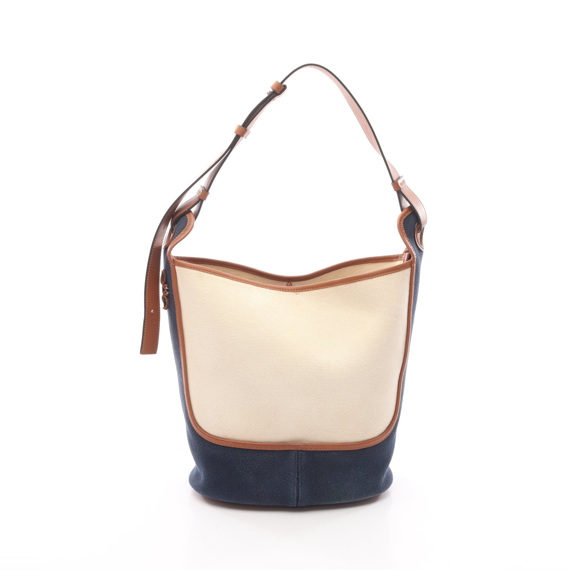 アナグラム ホーボーバッグ ショルダーバッグ キャンバス レザー アイボリー ネイビー ブラウン ロエベ バッグ LOEWE