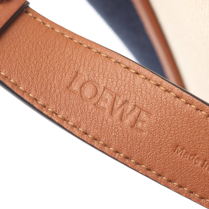 アナグラム ホーボーバッグ ショルダーバッグ キャンバス レザー アイボリー ネイビー ブラウン ロエベ バッグ LOEWE