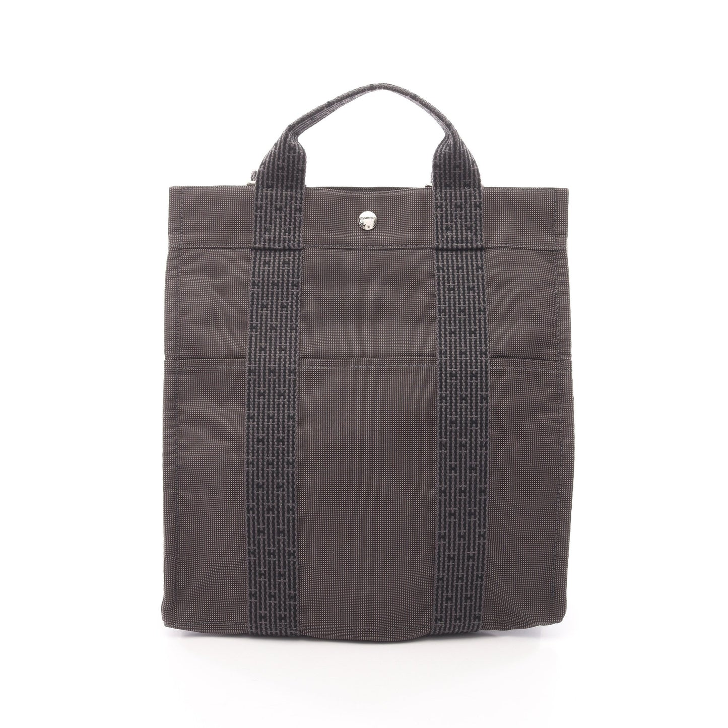 エールライン アドMM バックパック リュックサック ナイロンキャンバス ダークグレー シルバー金具 エルメス バッグ HERMES