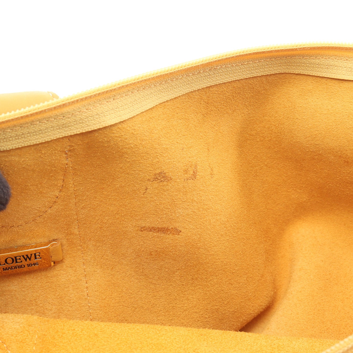 ショルダーバッグ トートバッグ レザー イエロー ロエベ