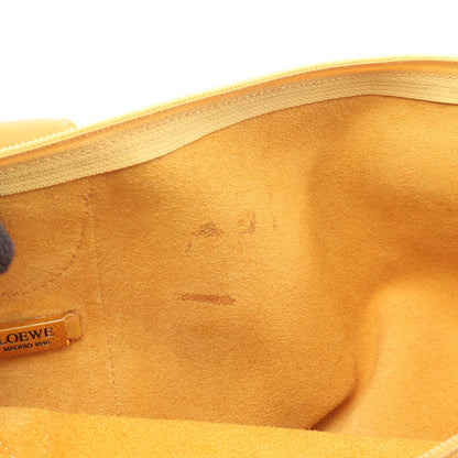 ショルダーバッグ トートバッグ レザー イエロー ロエベ