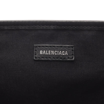 NAVY CABAS ネイビーカバ M ハンドバッグ トートバッグ キャンバス レザー オフホワイト ブラック バレンシアガ