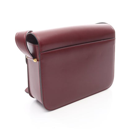 マストライン ショルダーバッグ レザー ボルドー カルティエ