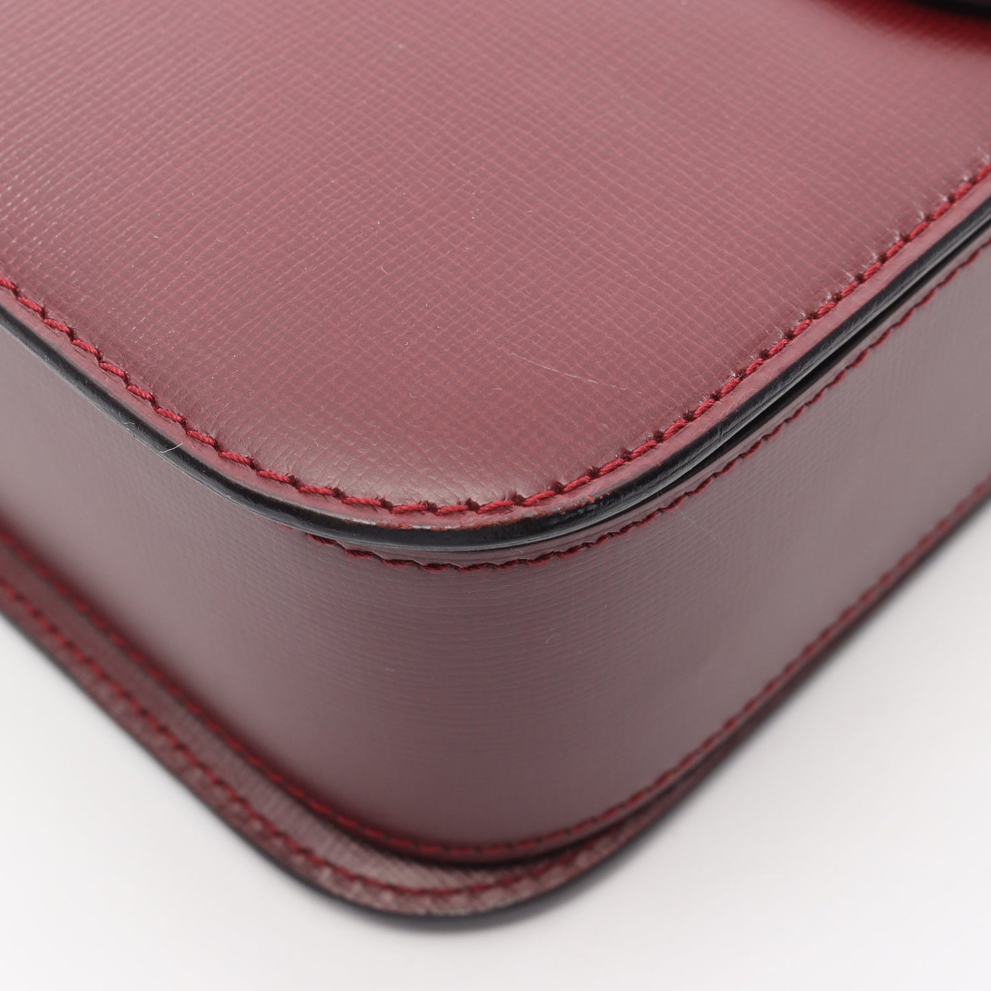 マストライン ショルダーバッグ レザー ボルドー カルティエ