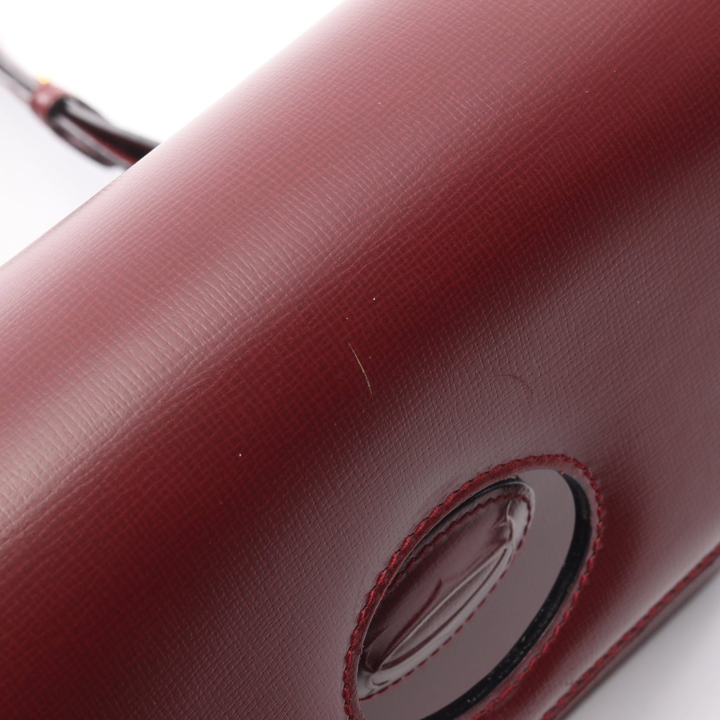 マストライン ショルダーバッグ レザー ボルドー カルティエ