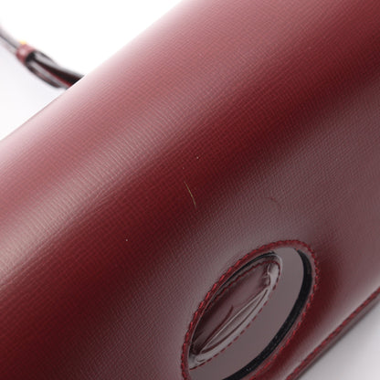 マストライン ショルダーバッグ レザー ボルドー カルティエ