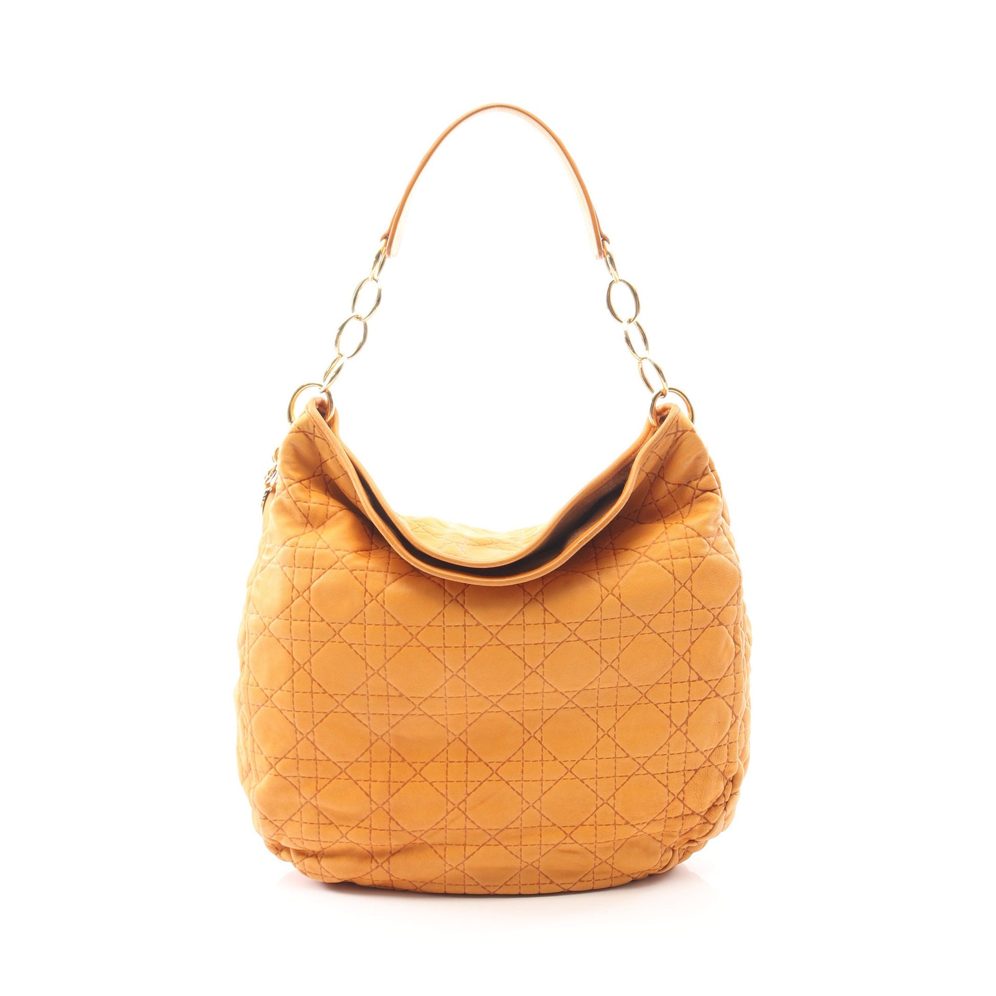 カナージュ ワンショルダーバッグ レザー オレンジ クリスチャンディオール バッグ Christian Dior
