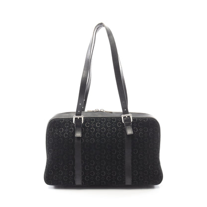 Cマカダム ショルダーバッグ スエード レザー ブラック セリーヌ バッグ CELINE