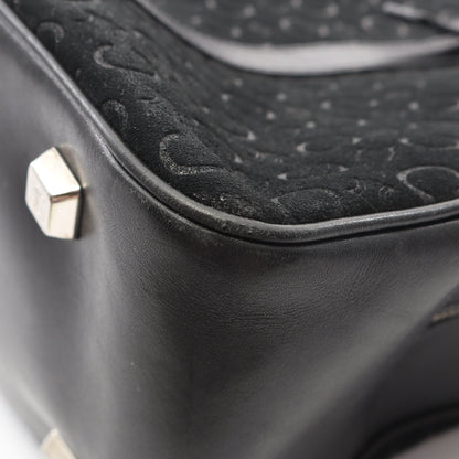 Cマカダム ショルダーバッグ スエード レザー ブラック セリーヌ バッグ CELINE