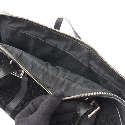 Cマカダム ショルダーバッグ スエード レザー ブラック セリーヌ バッグ CELINE