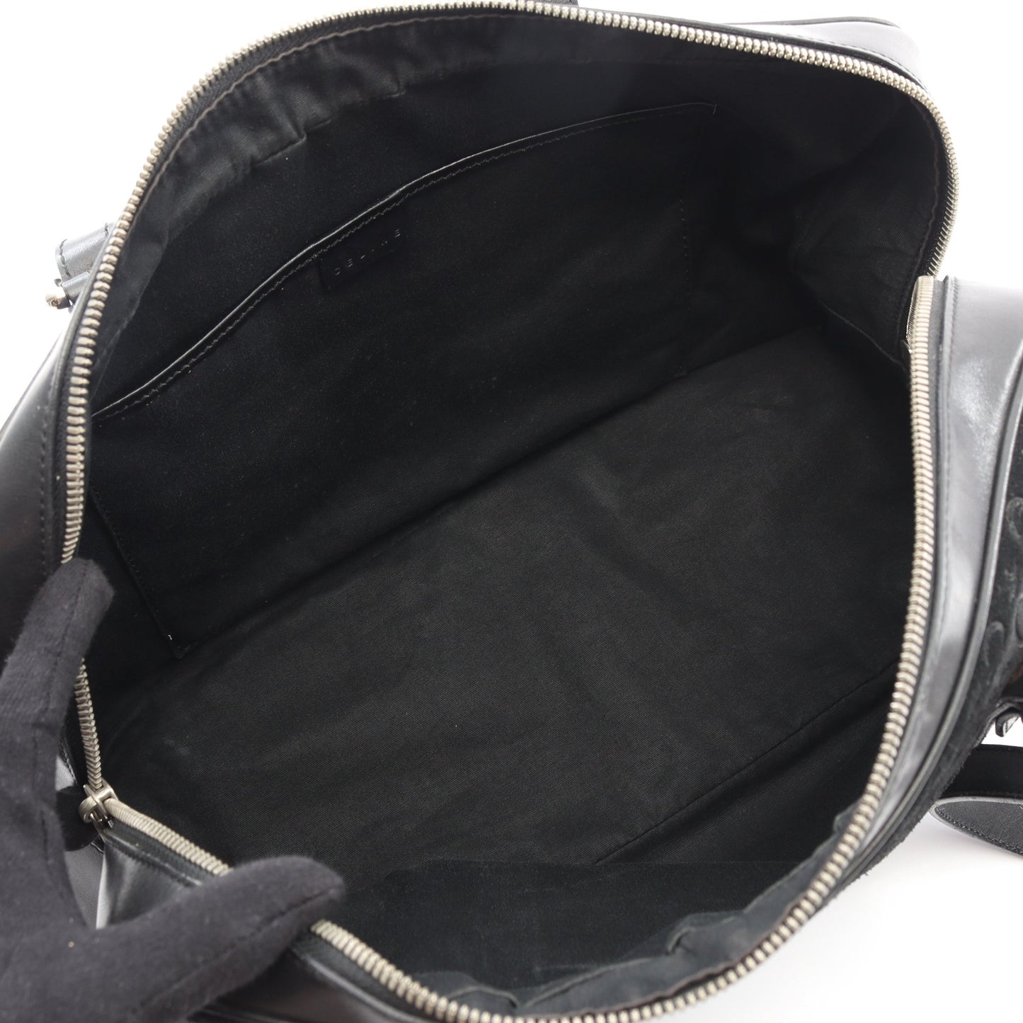 Cマカダム ショルダーバッグ スエード レザー ブラック セリーヌ バッグ CELINE