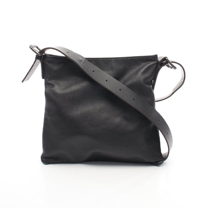 イントレチャート ショルダーバッグ レザー ブラック ボッテガヴェネタ バッグ BOTTEGA VENETA