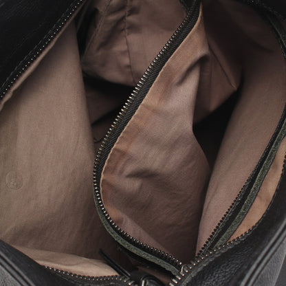 イントレチャート ショルダーバッグ レザー ブラック ボッテガヴェネタ バッグ BOTTEGA VENETA
