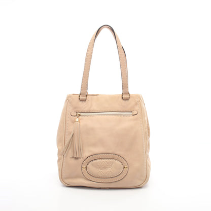 アナグラム ショルダーバッグ レザー ベージュ ロエベ バッグ LOEWE