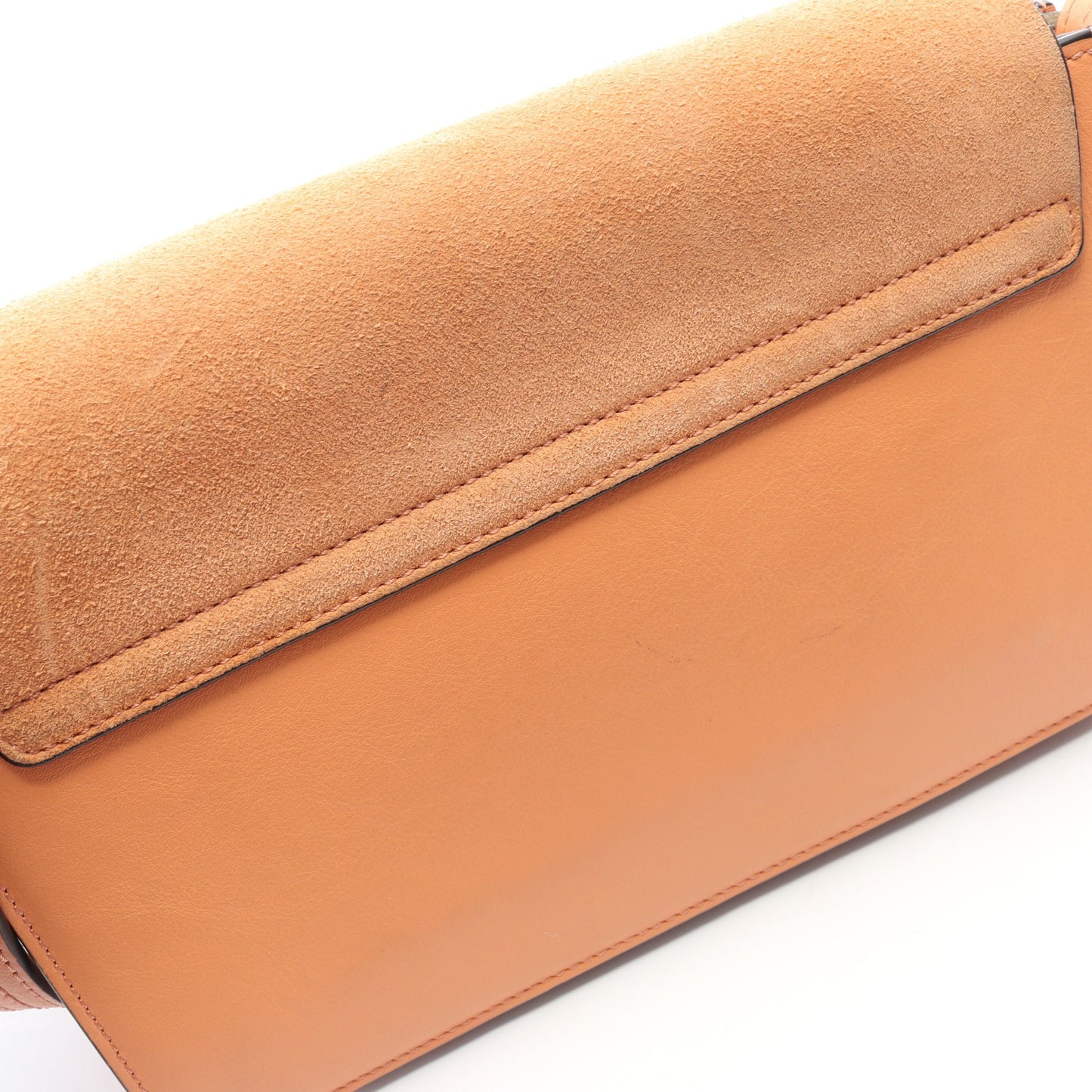 FAYE フェイ ショルダーバッグ レザー スエード コーラルオレンジ クロエ バッグ Chloe