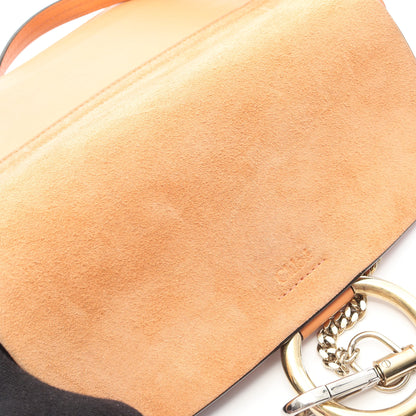 FAYE フェイ ショルダーバッグ レザー スエード コーラルオレンジ クロエ バッグ Chloe