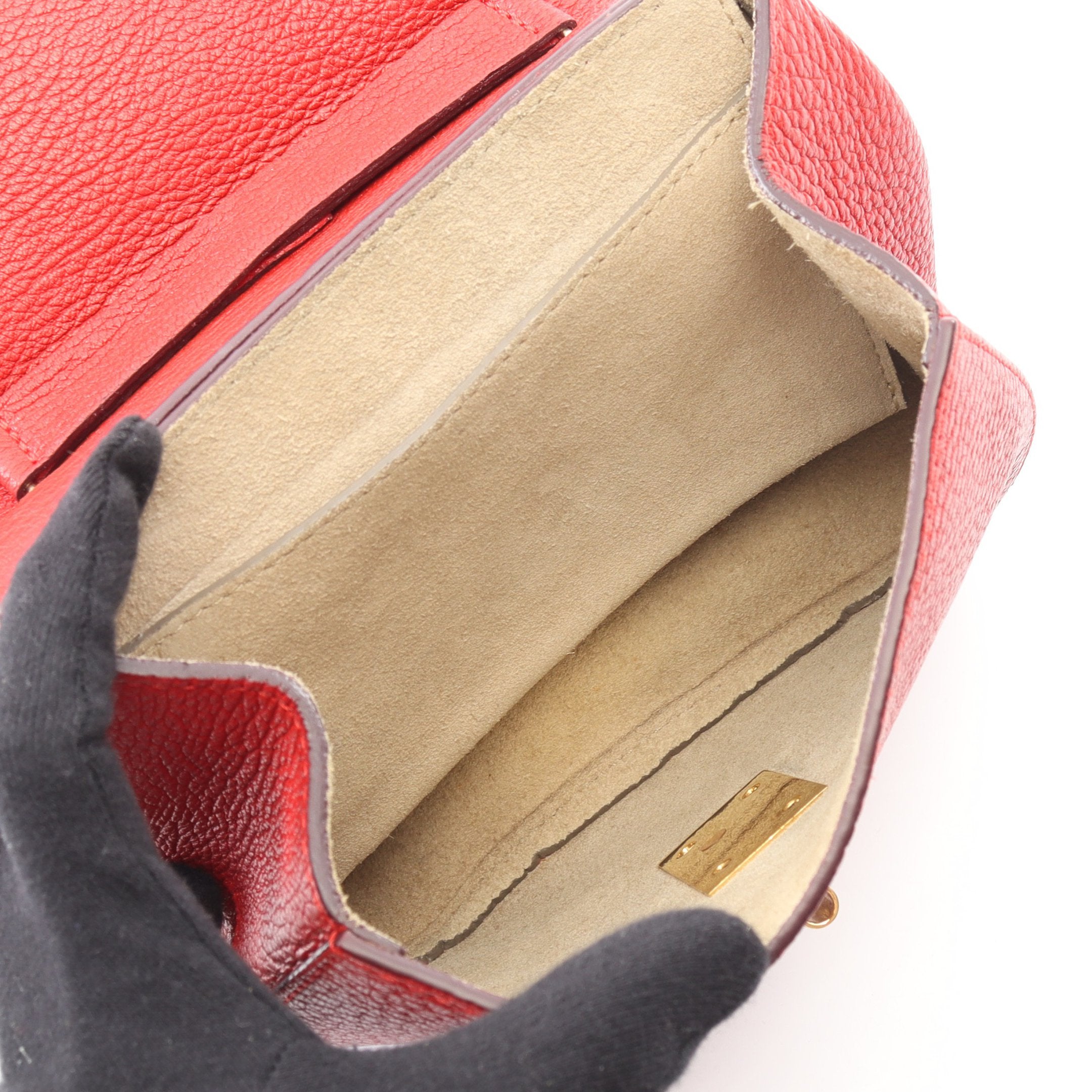 美品】Chloé クロエDrewドリューショルダーバッグ レッド