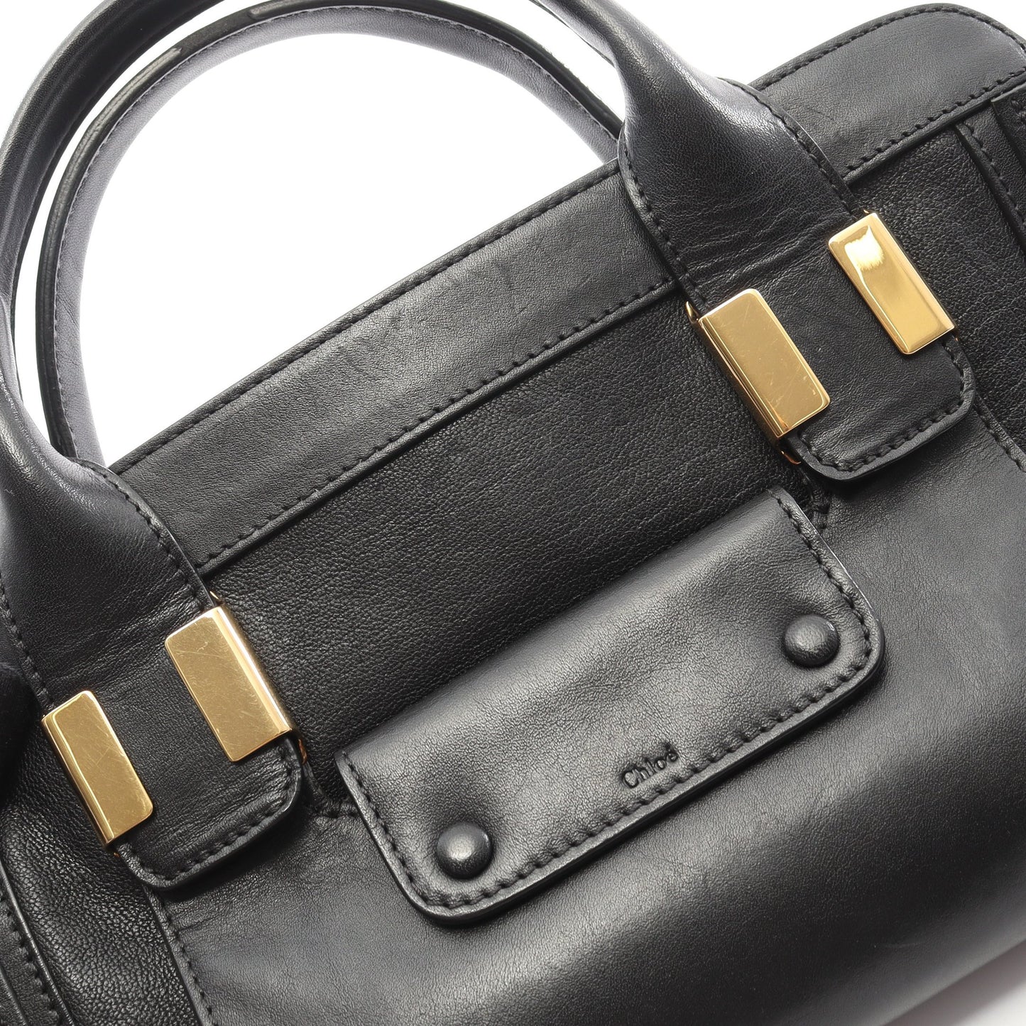 ALICE アリス ハンドバッグ レザー ブラック 2WAY クロエ バッグ Chloe