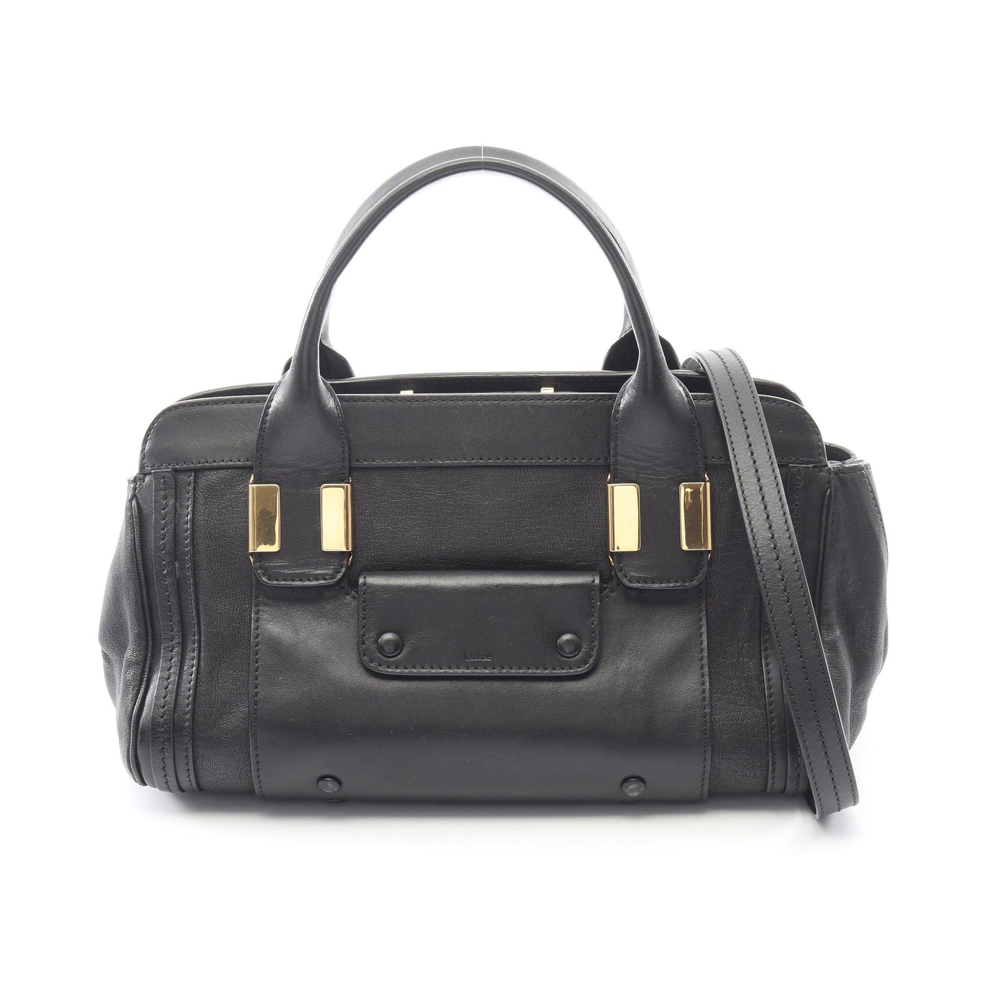 ALICE アリス ハンドバッグ レザー ブラック 2WAY クロエ バッグ Chloe