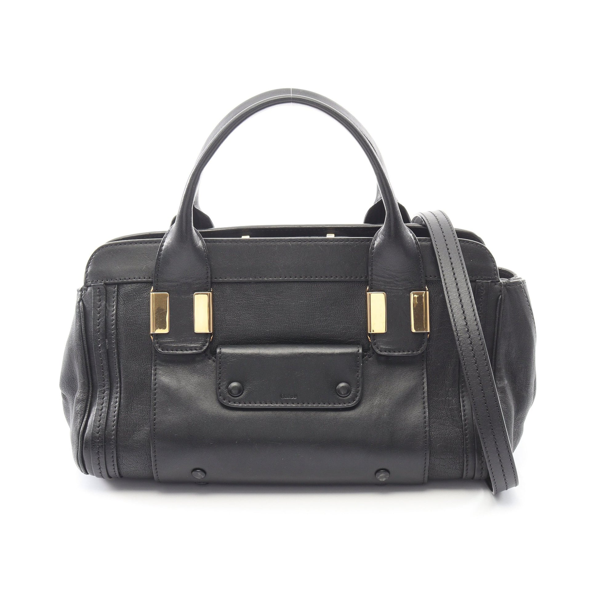 ALICE アリス ハンドバッグ レザー ブラック 2WAY クロエ バッグ Chloe