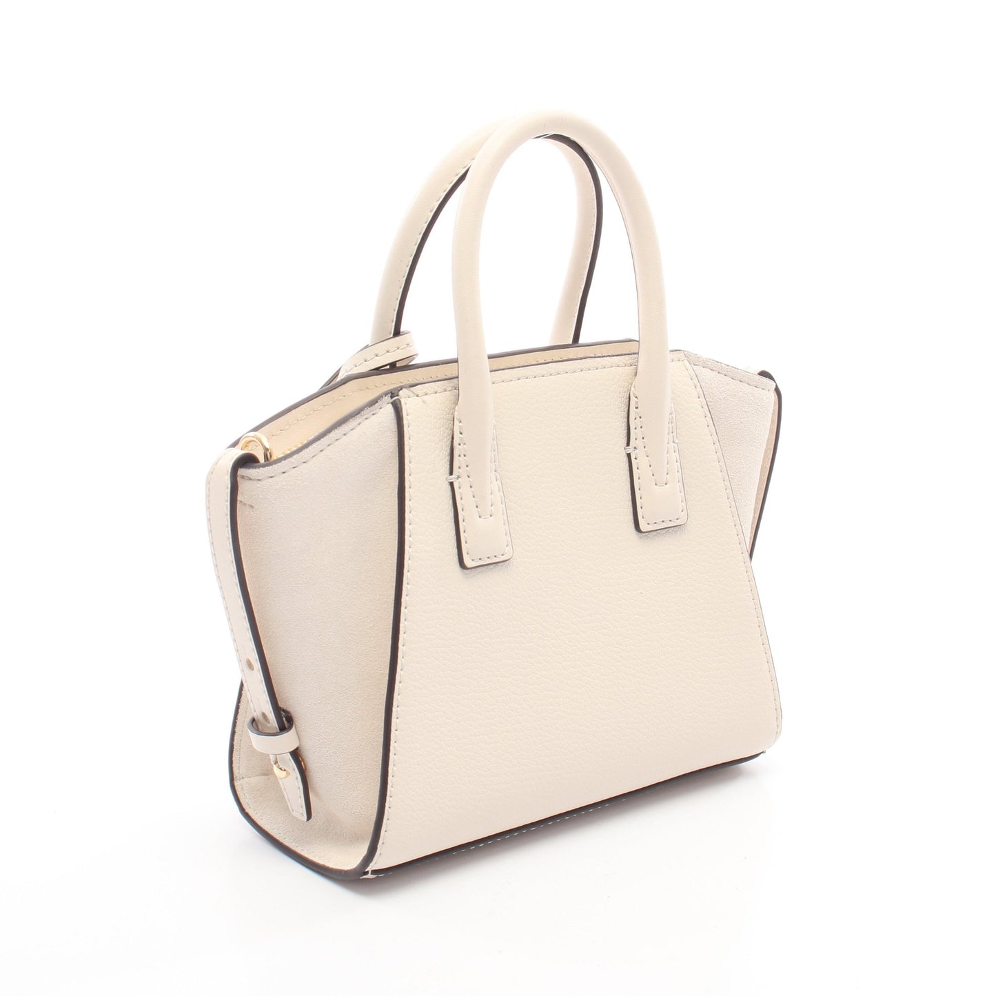 AVRIL アヴリル エクストラ スモール サッチェル ハンドバッグ レザー スエード アイボリー 2WAY マイケルコース バッグ MICHAEL KORS