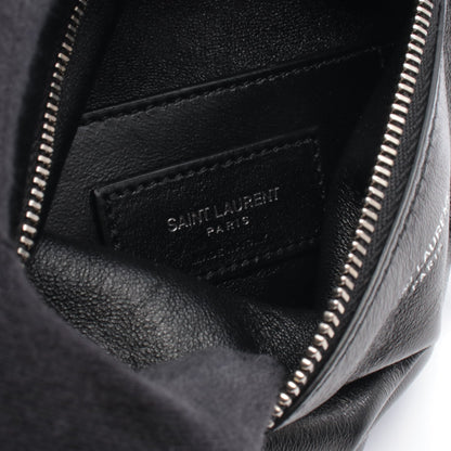 FLAT POUCH SID ショルダーバッグ レザー ブラック サンローランパリ バッグ SAINT LAURENT PARIS
