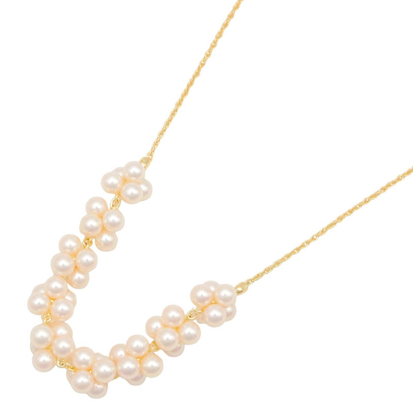 パール ネックレス ネックレス K18YG パール ホワイト イエローゴールド ミキモト アクセサリー MIKIMOTO