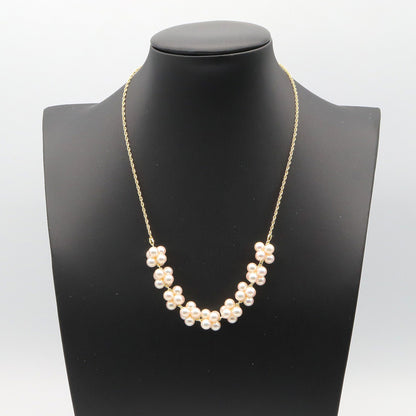 パール ネックレス ネックレス K18YG パール ホワイト イエローゴールド ミキモト アクセサリー MIKIMOTO