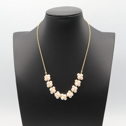 パール ネックレス ネックレス K18YG パール ホワイト イエローゴールド ミキモト アクセサリー MIKIMOTO