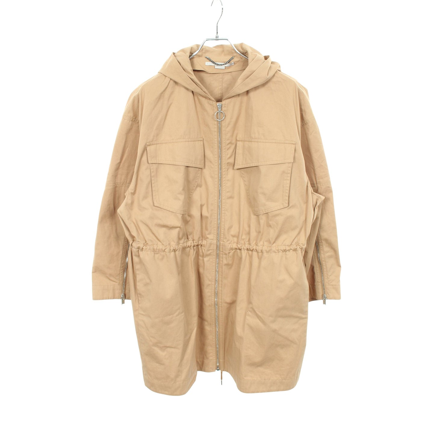 KAYLAH PARKA ジップアップ コート コットン ベージュ フード付き ステラマッカートニー アウター Stella McCartney