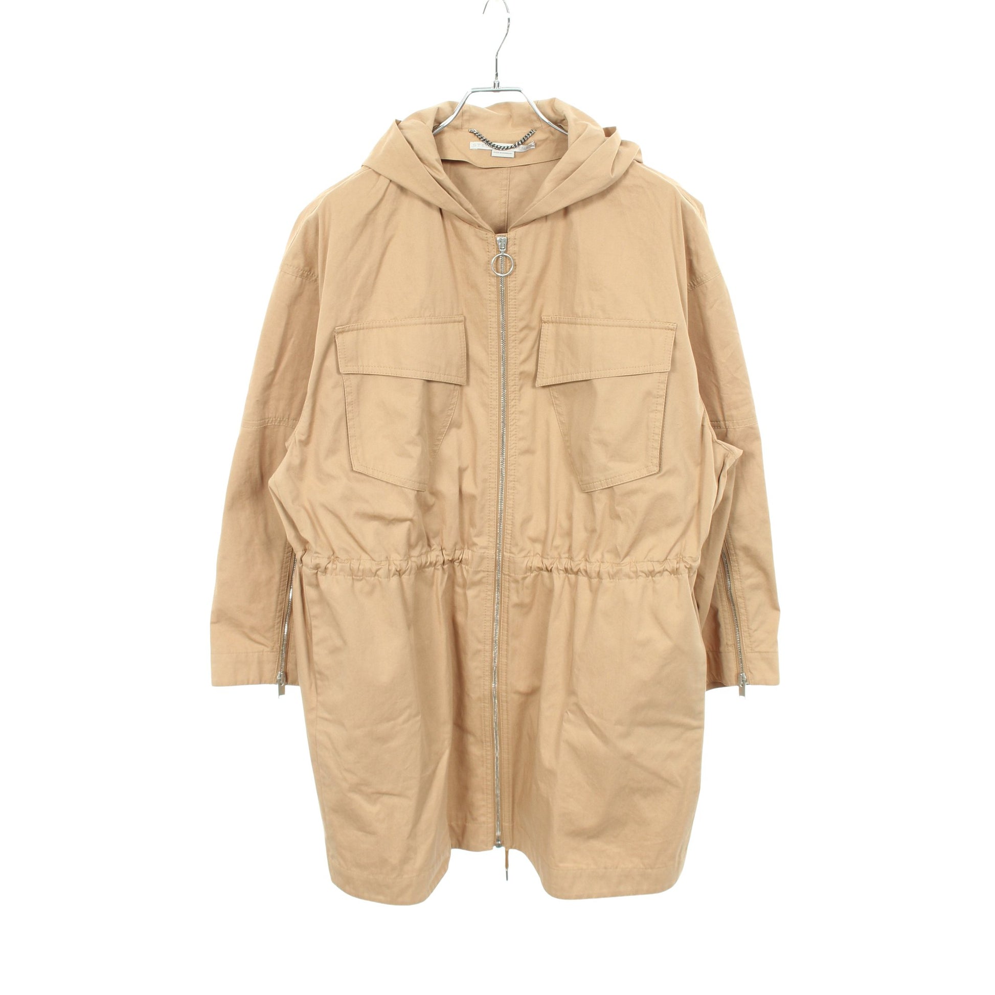 KAYLAH PARKA ジップアップ コート コットン ベージュ フード付き ステラマッカートニー アウター Stella McCartney
