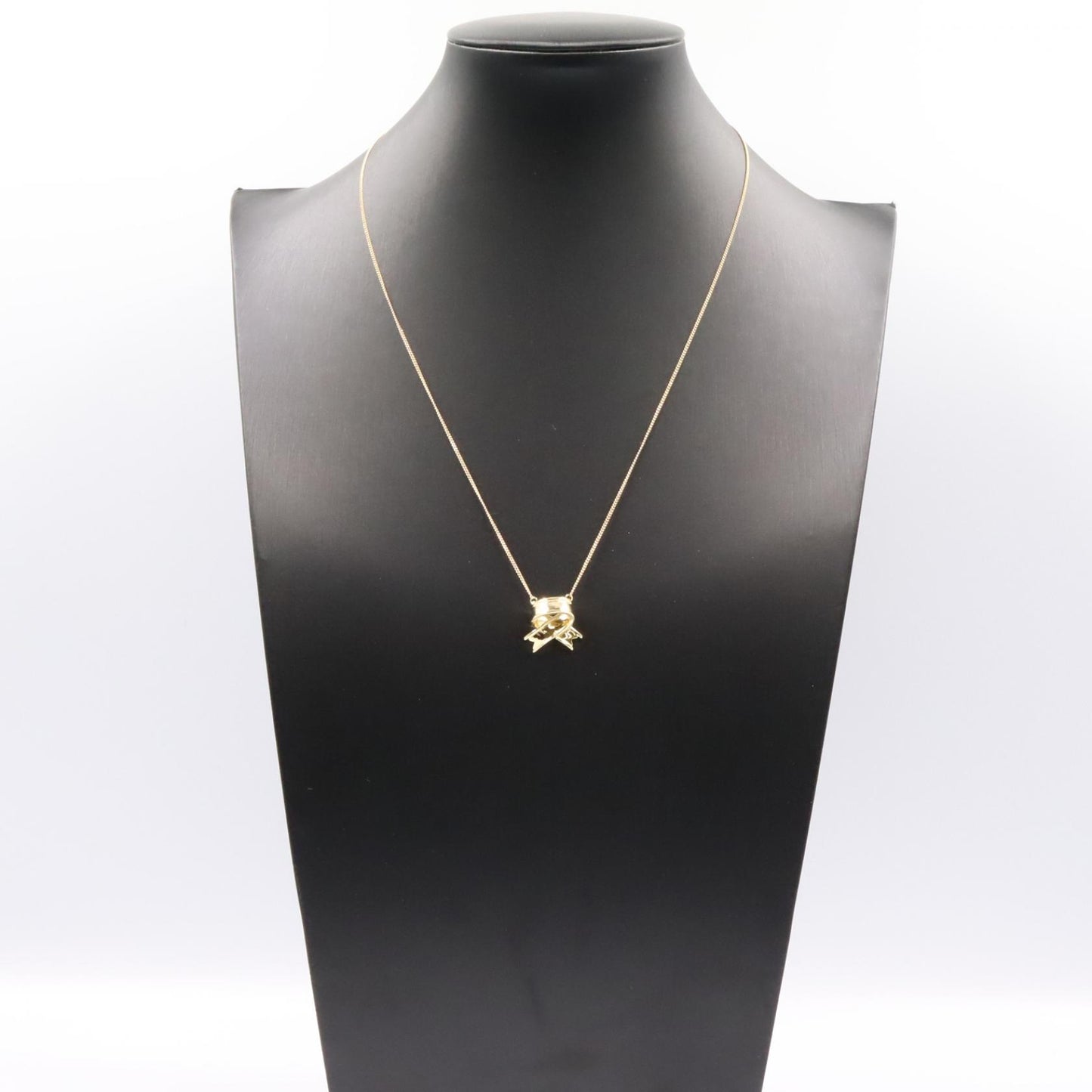 クロスリボン ネックレス ネックレス K18YG K18PG イエローゴールド ピンクゴールド ティファニー アクセサリー TIFFANY & Co.