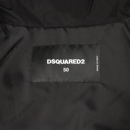 ジャケット バックロゴ ブラック ブラウン ボア切替 中綿 ディースクエアード アウター DSQUARED2