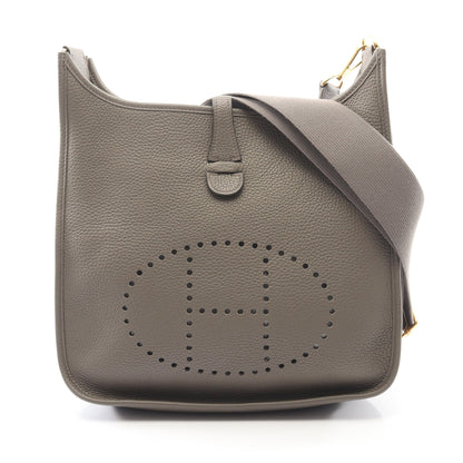 エヴリン 3 トロワ PM エタン ショルダーバッグ トリヨンクレマンス グレーベージュ ゴールド金具 C刻印 エルメス バッグ HERMES
