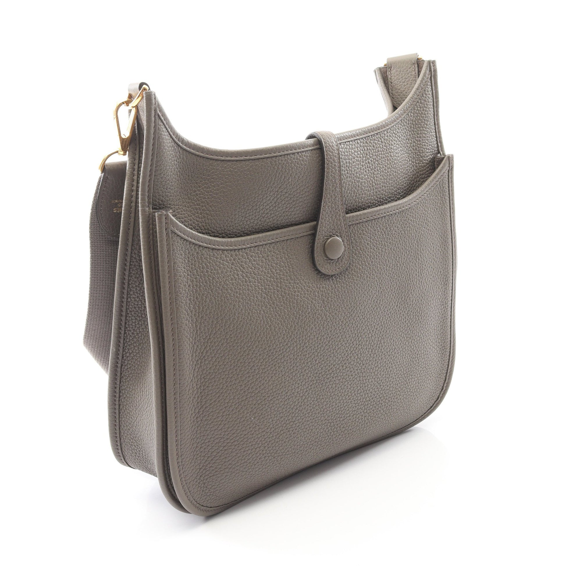 エヴリン 3 トロワ PM エタン ショルダーバッグ トリヨンクレマンス グレーベージュ ゴールド金具 C刻印 エルメス バッグ HERMES