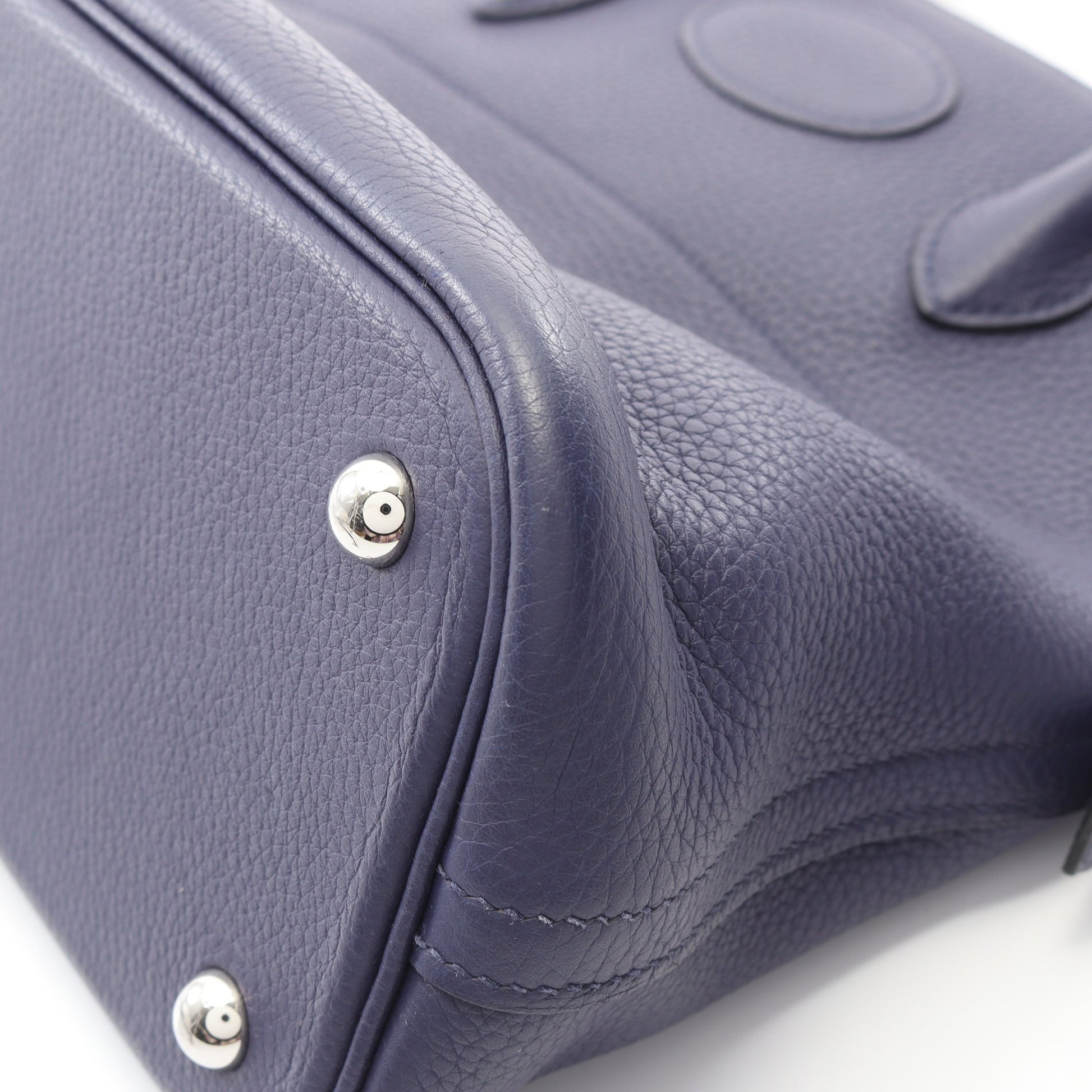 ボリード31 ブルーアンクル ハンドバッグ トリヨンクレマンス ダークブルー シルバー金具 2WAY D刻印 エルメス バッグ HERMES